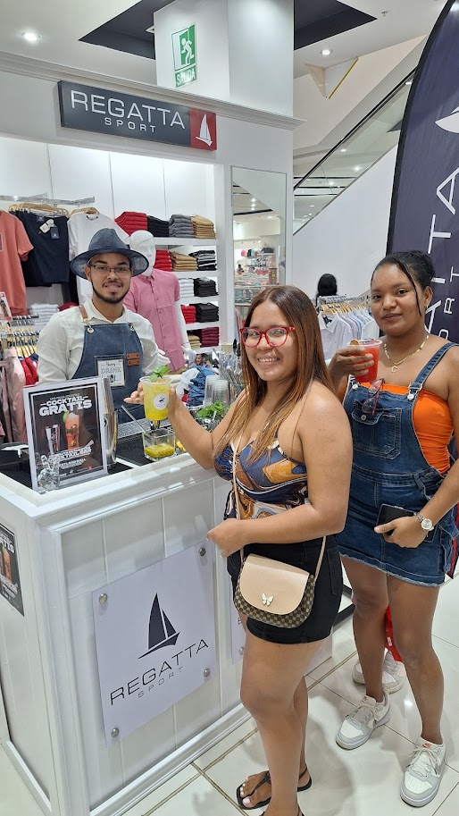 Montaje de Happy Drink en un evento